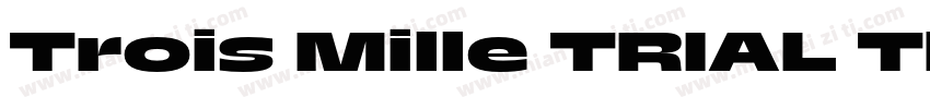 Trois Mille TRIAL Thin 29字体转换